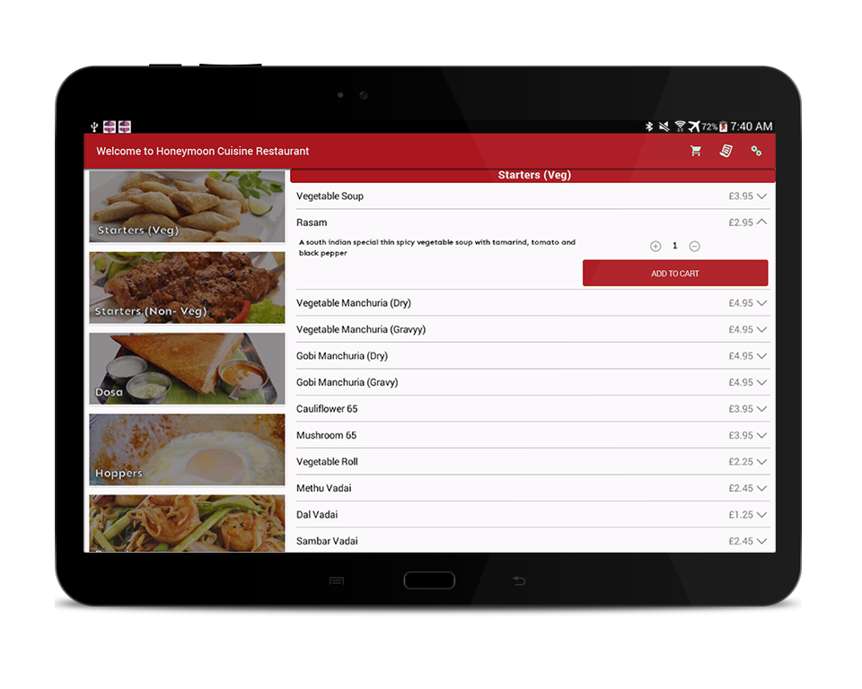 mobile ordering app